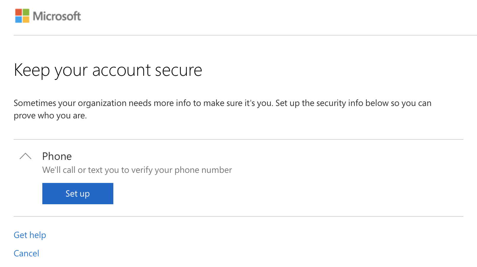 Add Security Info